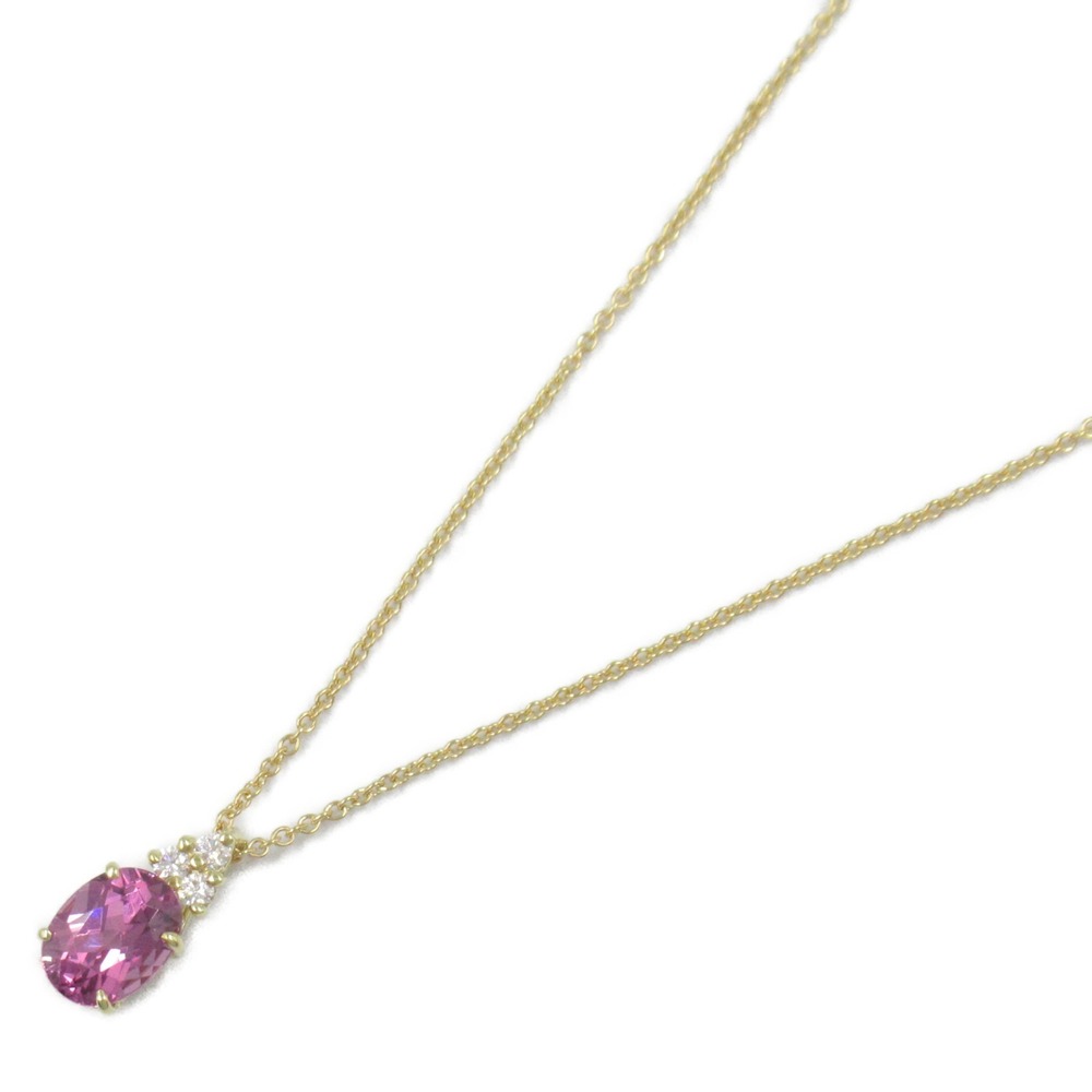 Tiffany Co Amethyst Necklace Yellow Gold Diamonds Clear Purple